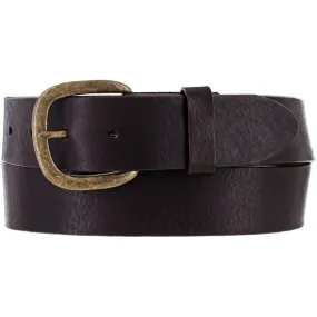 232BR Men's Brown Work Basic Belt