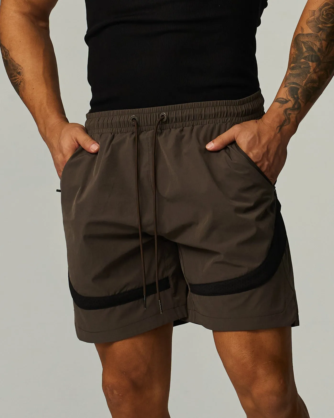 4-way Mesh Paneled Shorts