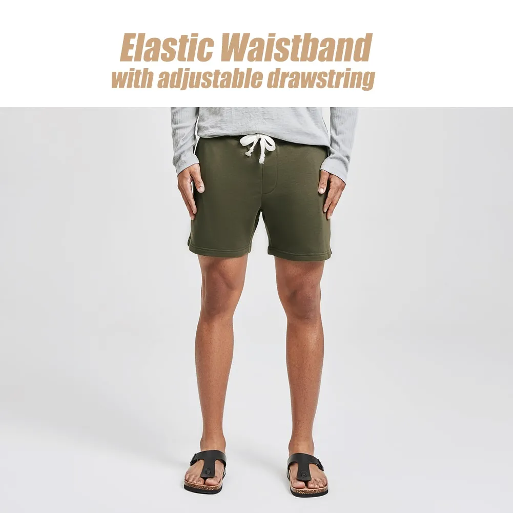 5.5 Inch Knitted Fleece Casual Shorts