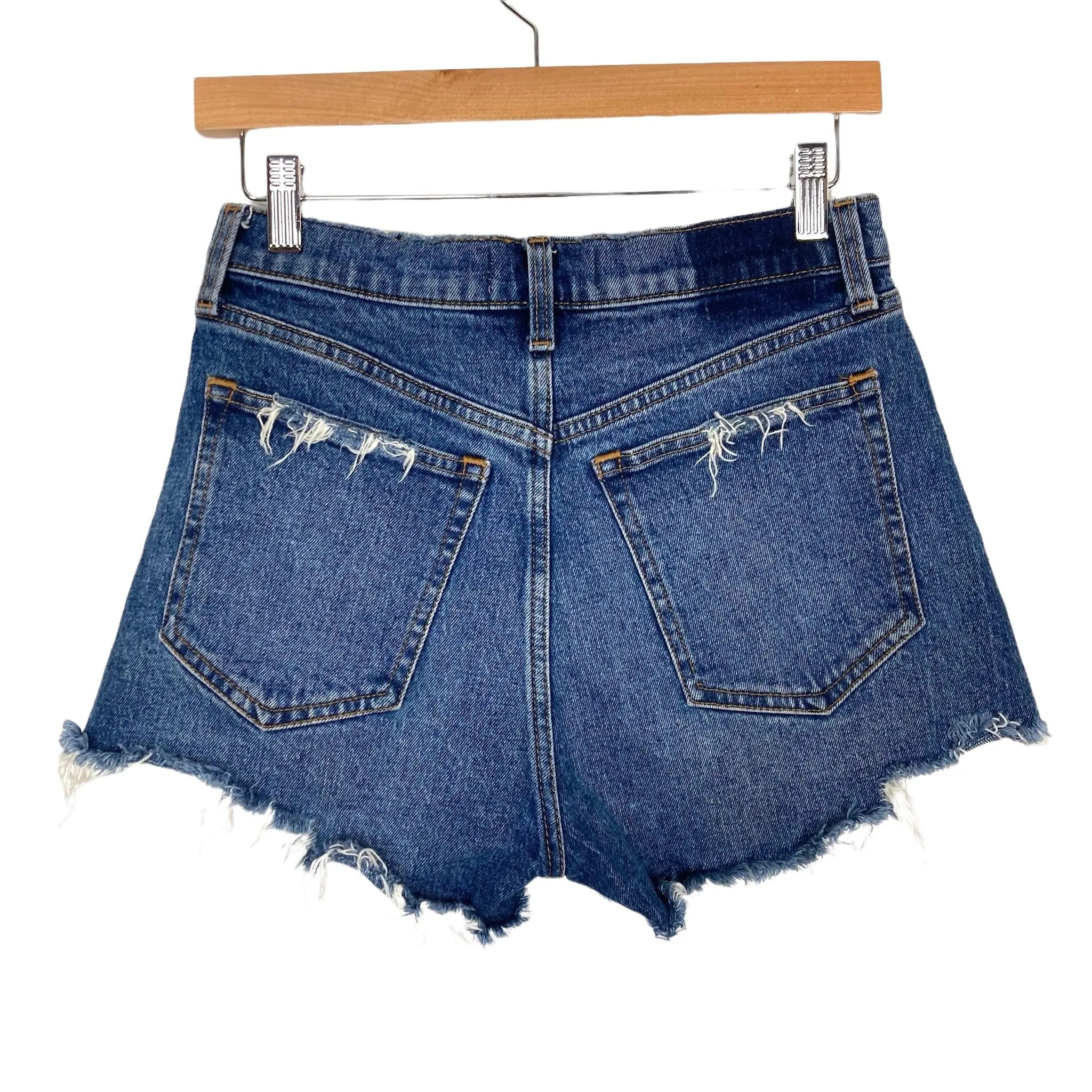 Abercrombie & Fitch Distressed High Rise Mom Shorts- Size 26/2