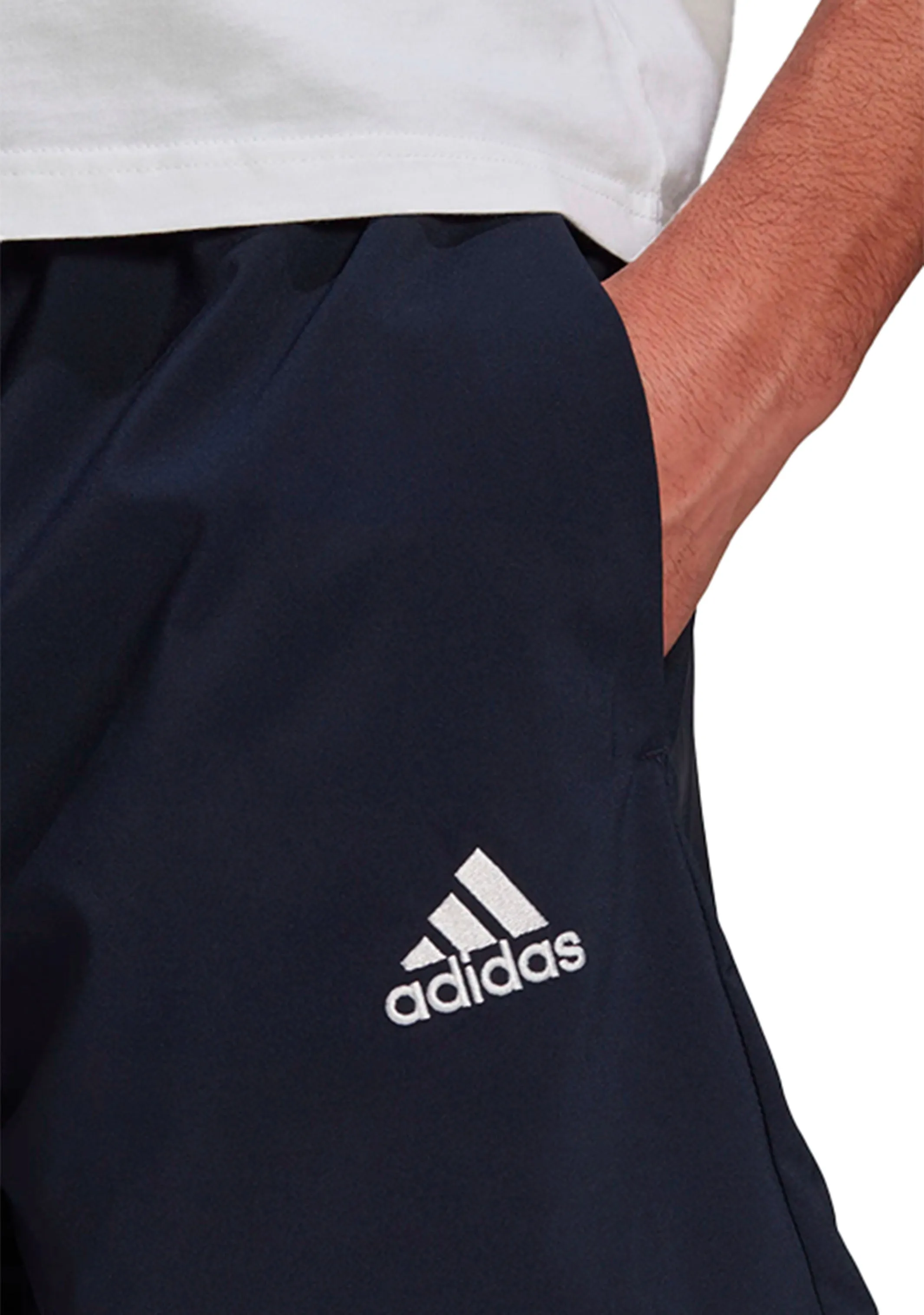 Adidas Mens Aeroready Essentials Chelsea Small Logo Shorts Navy <br> GK9603