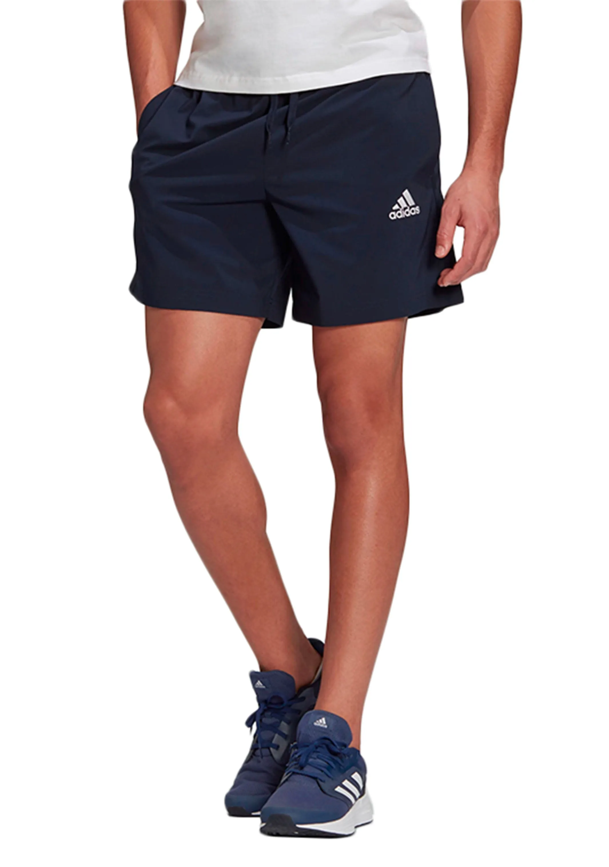 Adidas Mens Aeroready Essentials Chelsea Small Logo Shorts Navy <br> GK9603