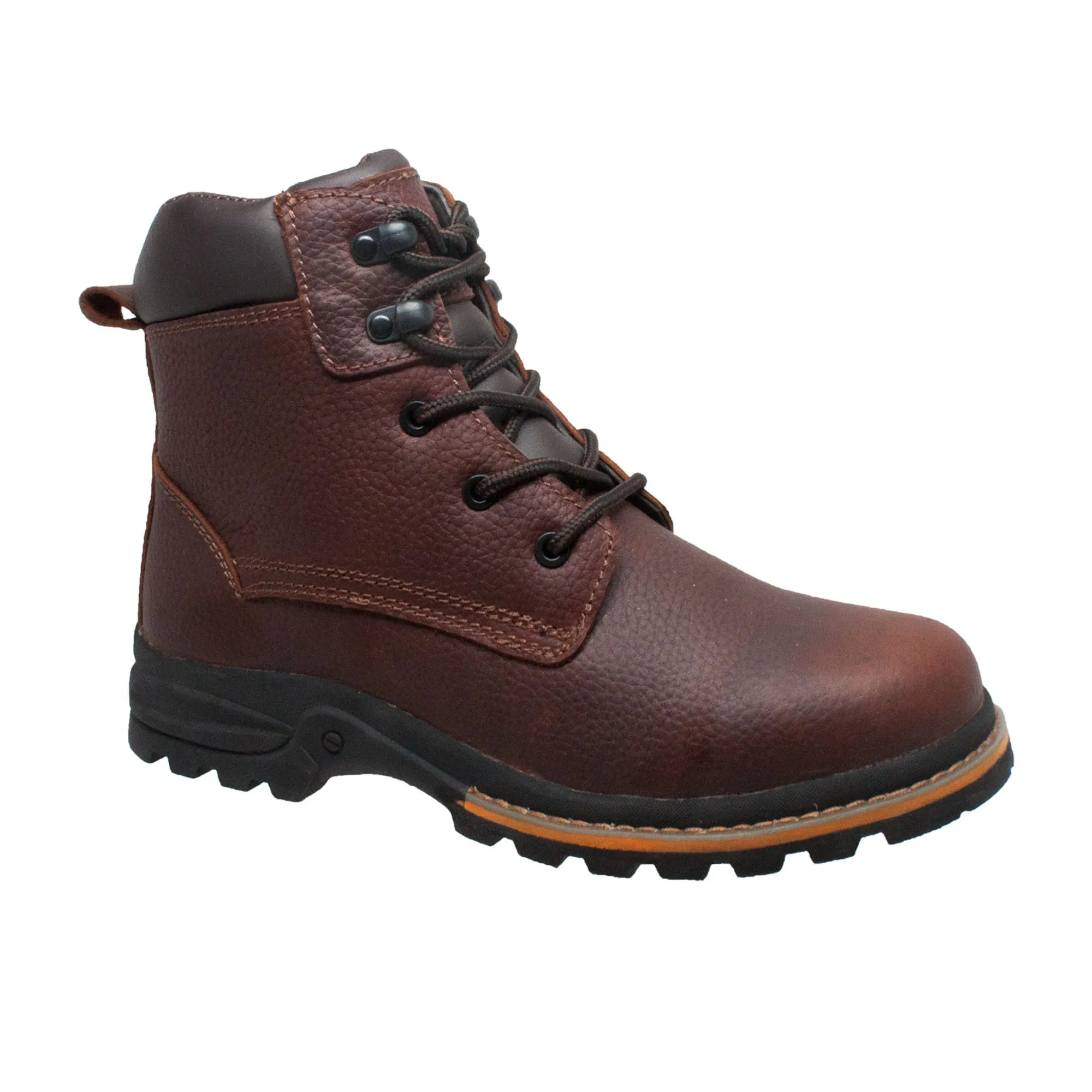 AdTec Mens Brown 6in Work Boots Oiled Leather