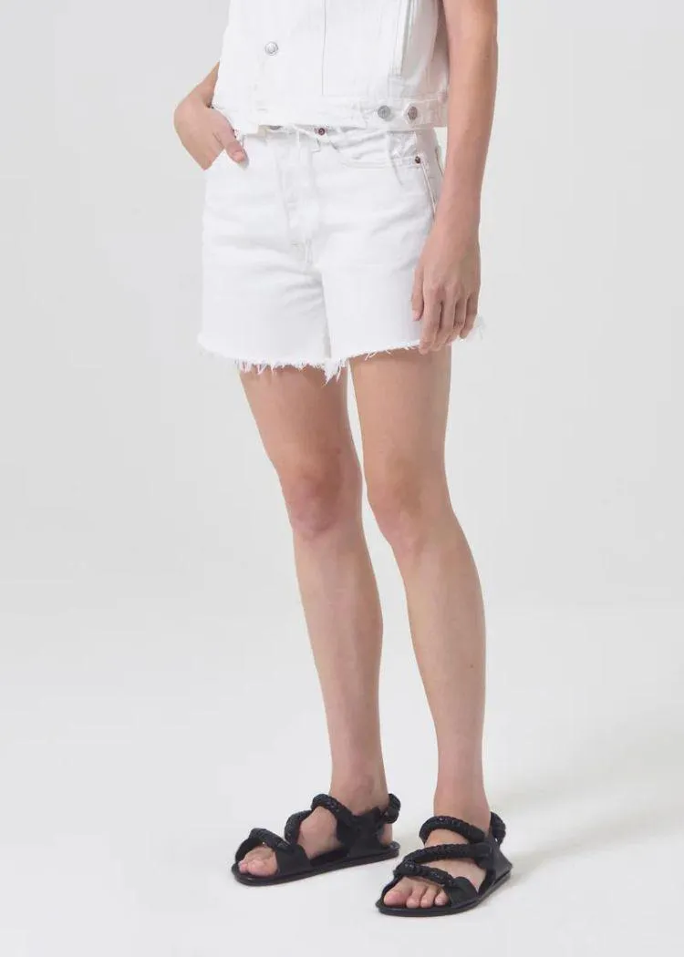 Agolde Parker Long Shorts - Panna Cotta ***FINAL SALE***