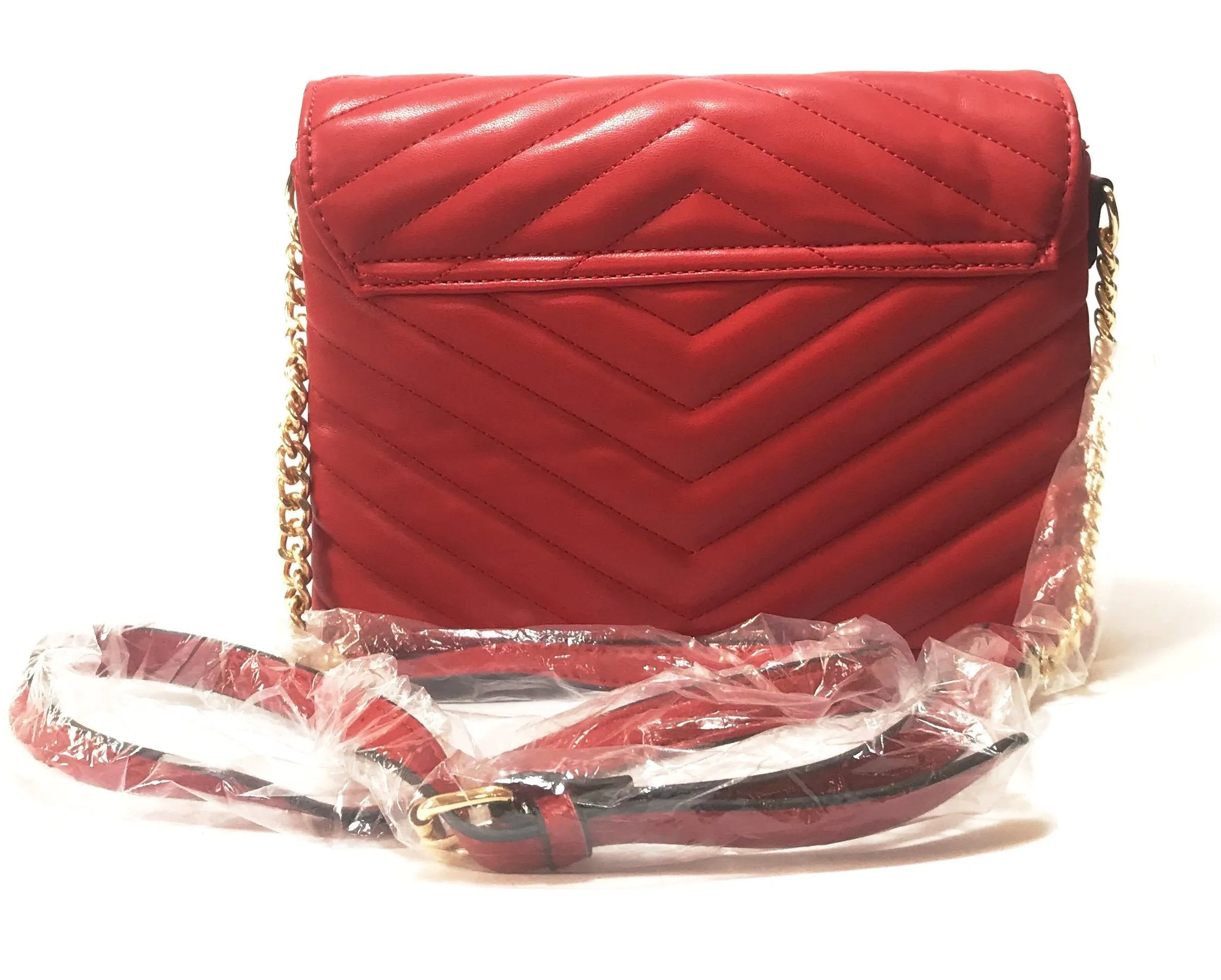 ALDO Red Quilted Crossbody Bag | Like New |