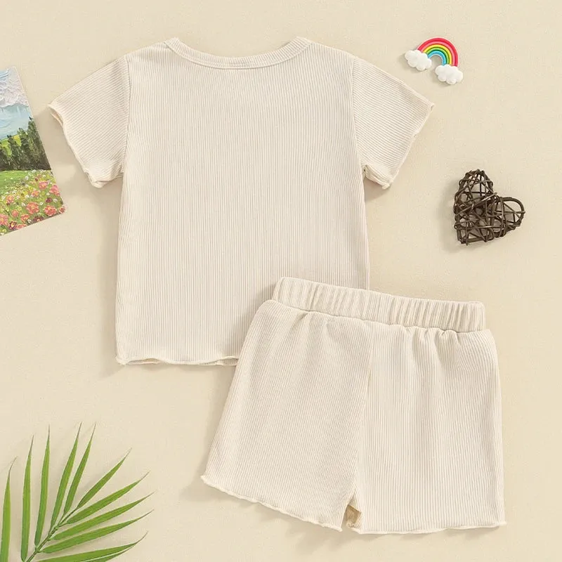 AUNTIE'S BESTIE Ribbed Summer Outfit