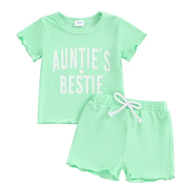 AUNTIE'S BESTIE Ribbed Summer Outfit