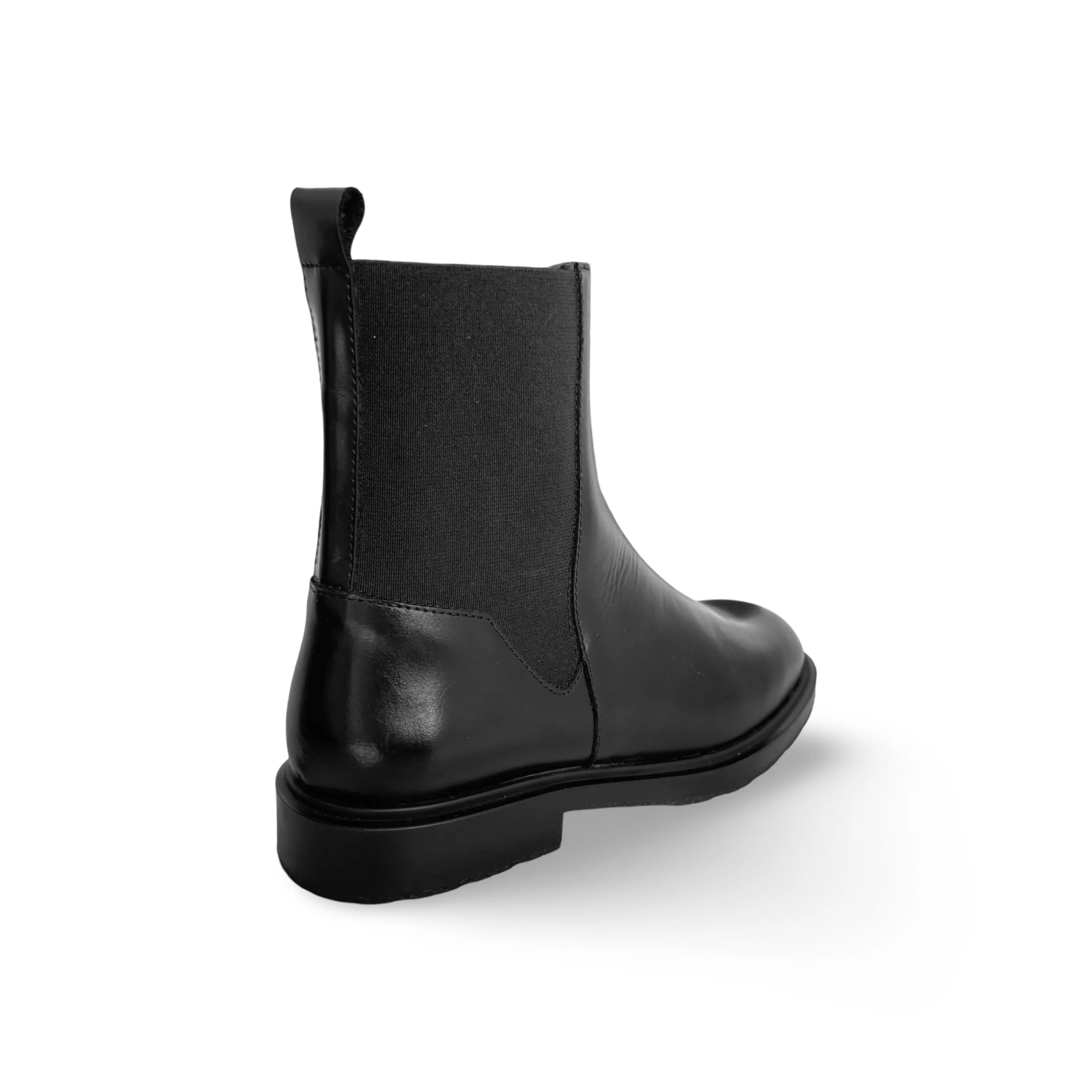 B9132 Black Leather Boot