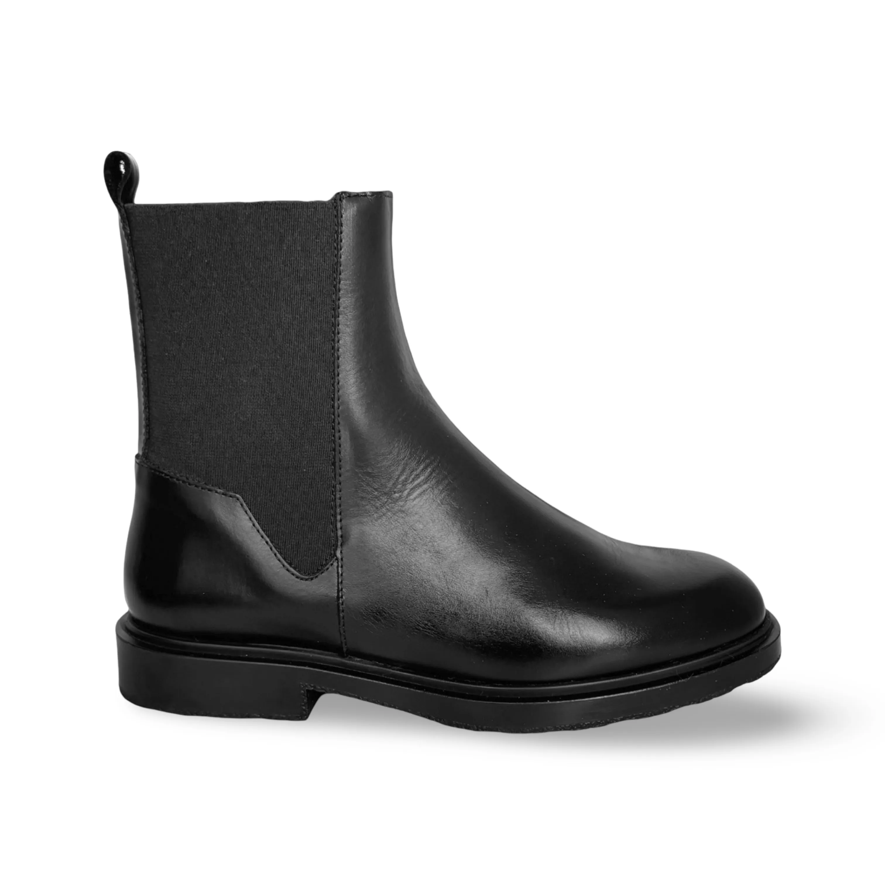 B9132 Black Leather Boot