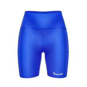 ''Basic b*tch'' blue fitted shorts