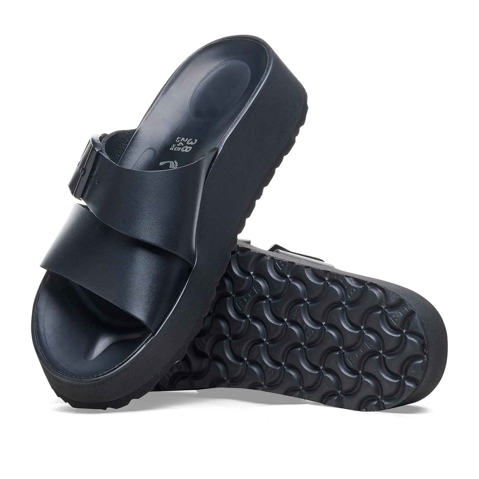 Birkenstock Almina Slide Sandal (Women) - Black Leather