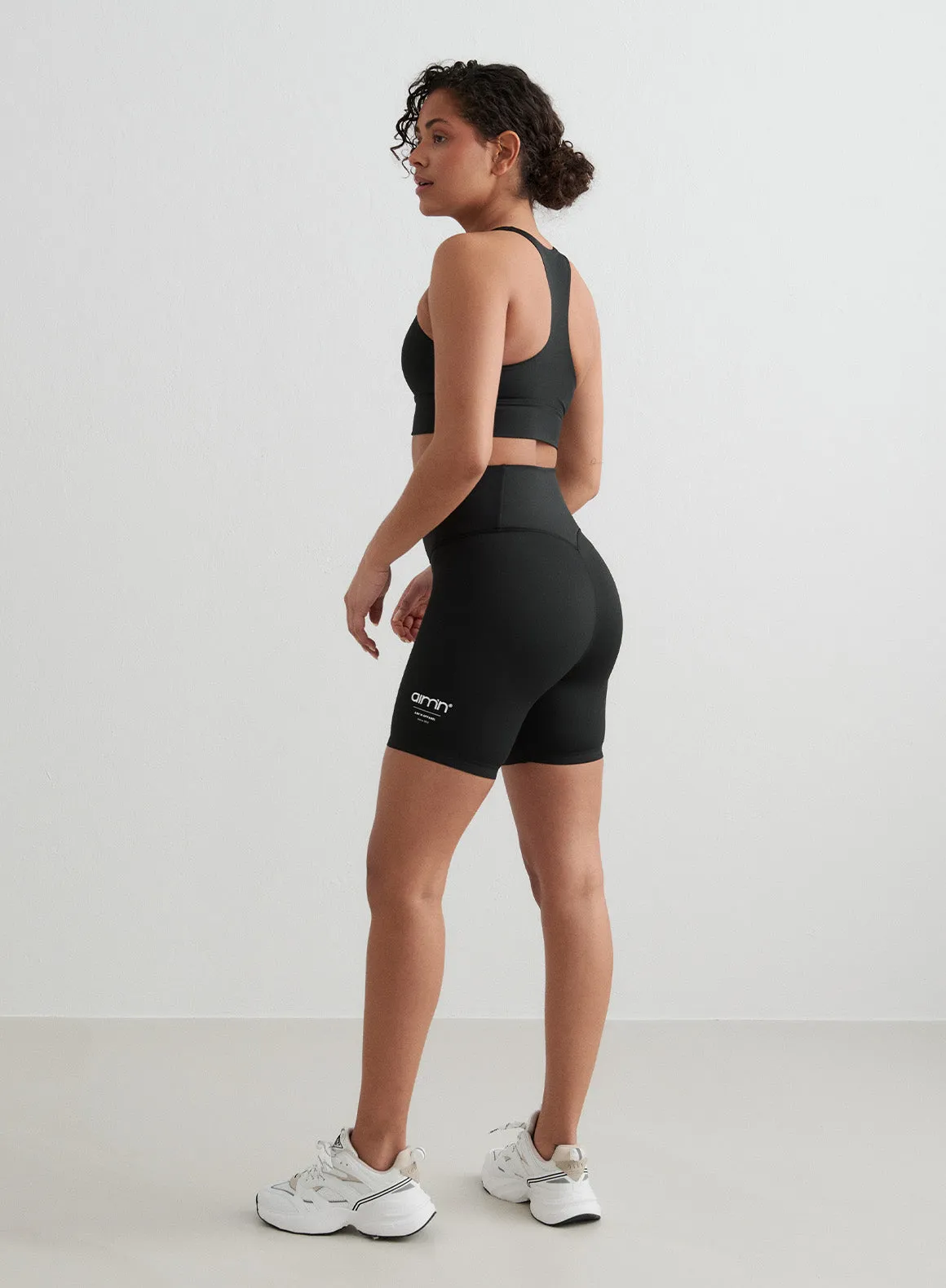 Black Edge Core Midi Shorts