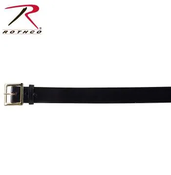 Black Genuine Cowhide Garrison Belt