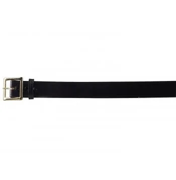 Black Genuine Cowhide Garrison Belt