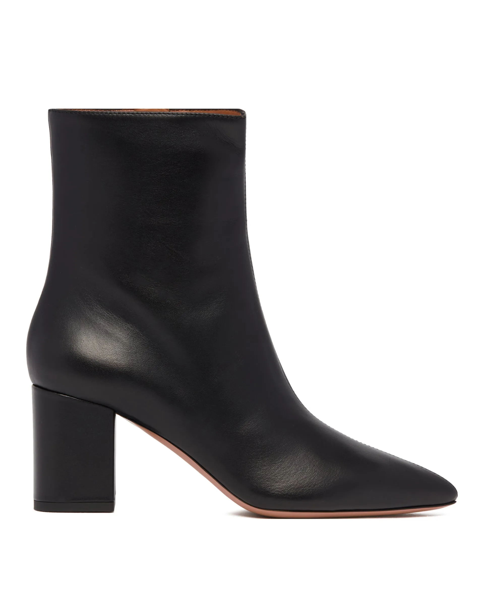 Black Leather Ankle Boots