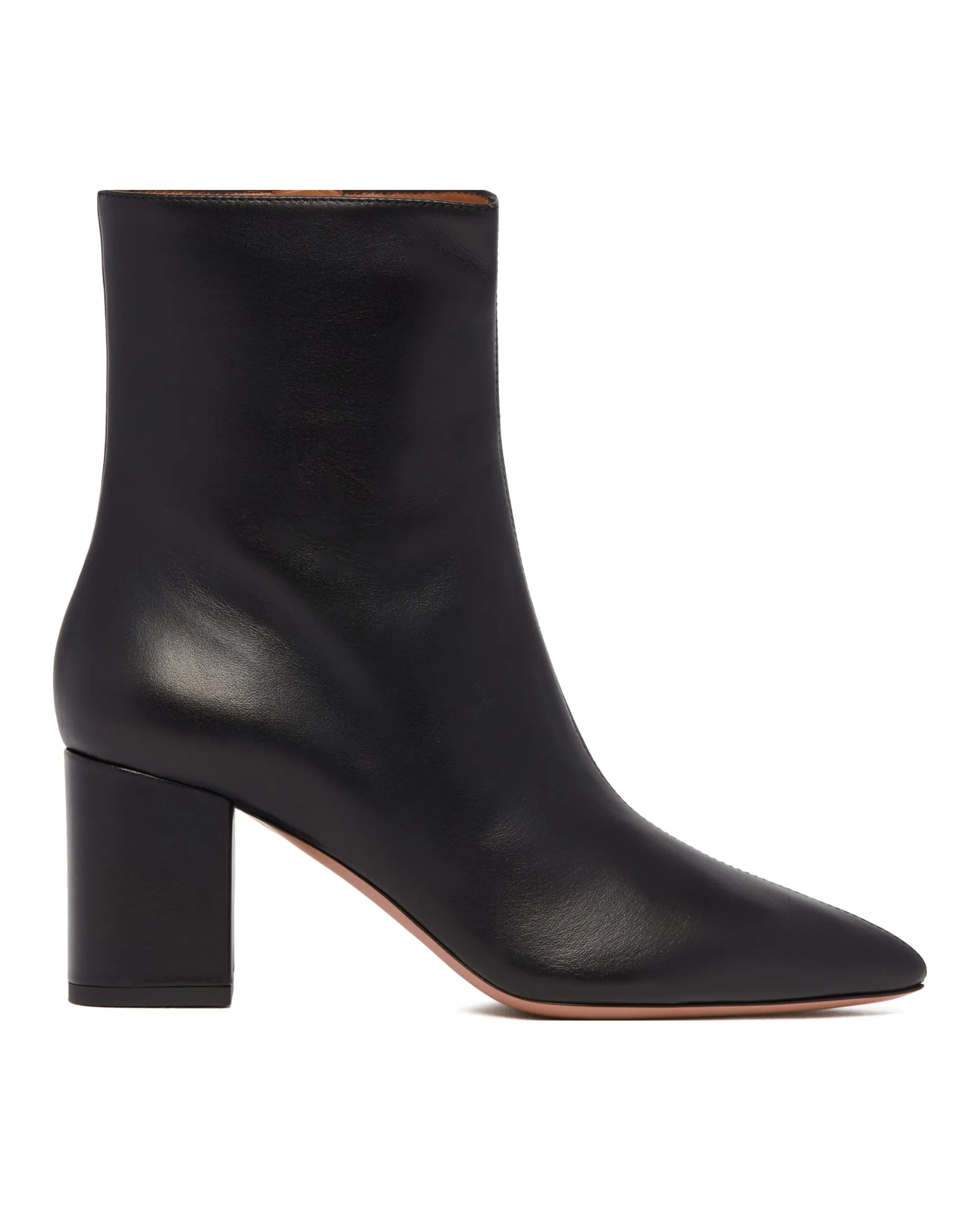 Black Leather Ankle Boots