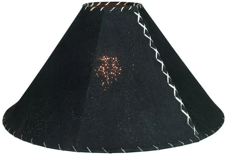 Black Leather Lamp Shades 5 Sizes