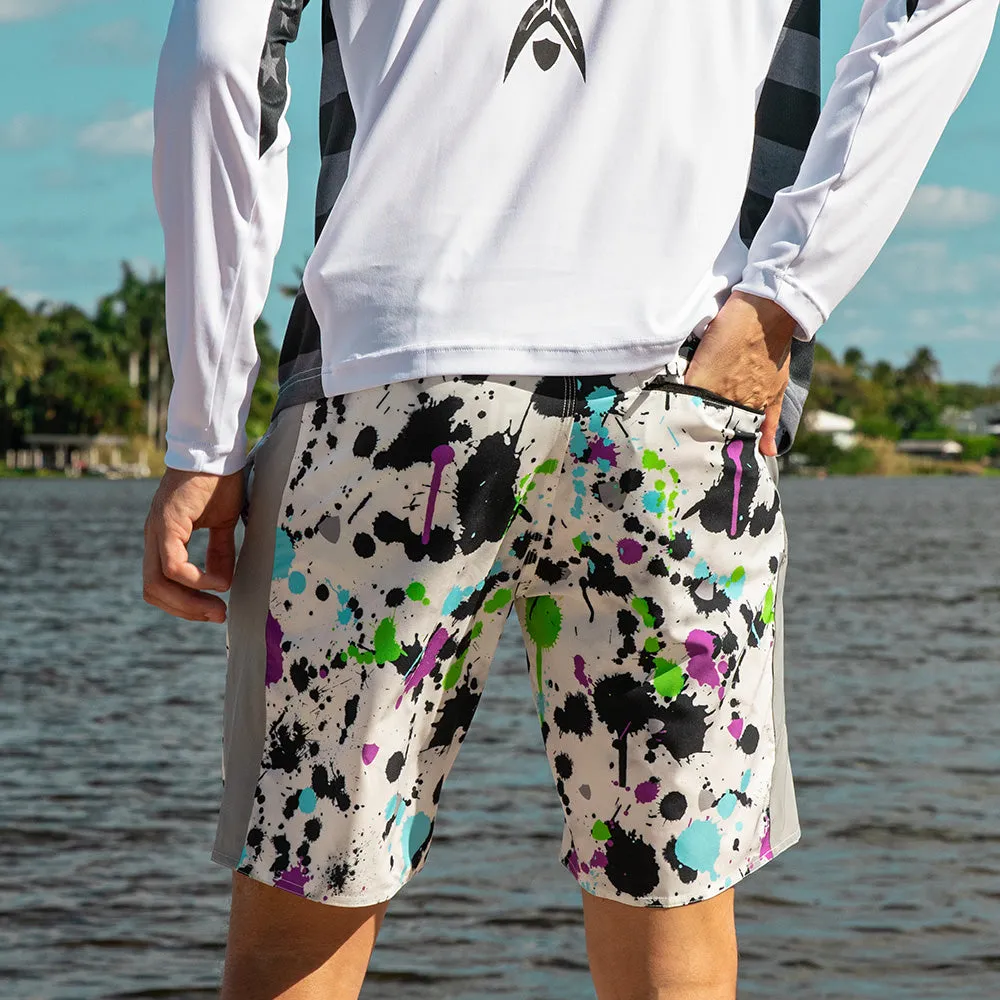 Board Shorts | Splatter Paint