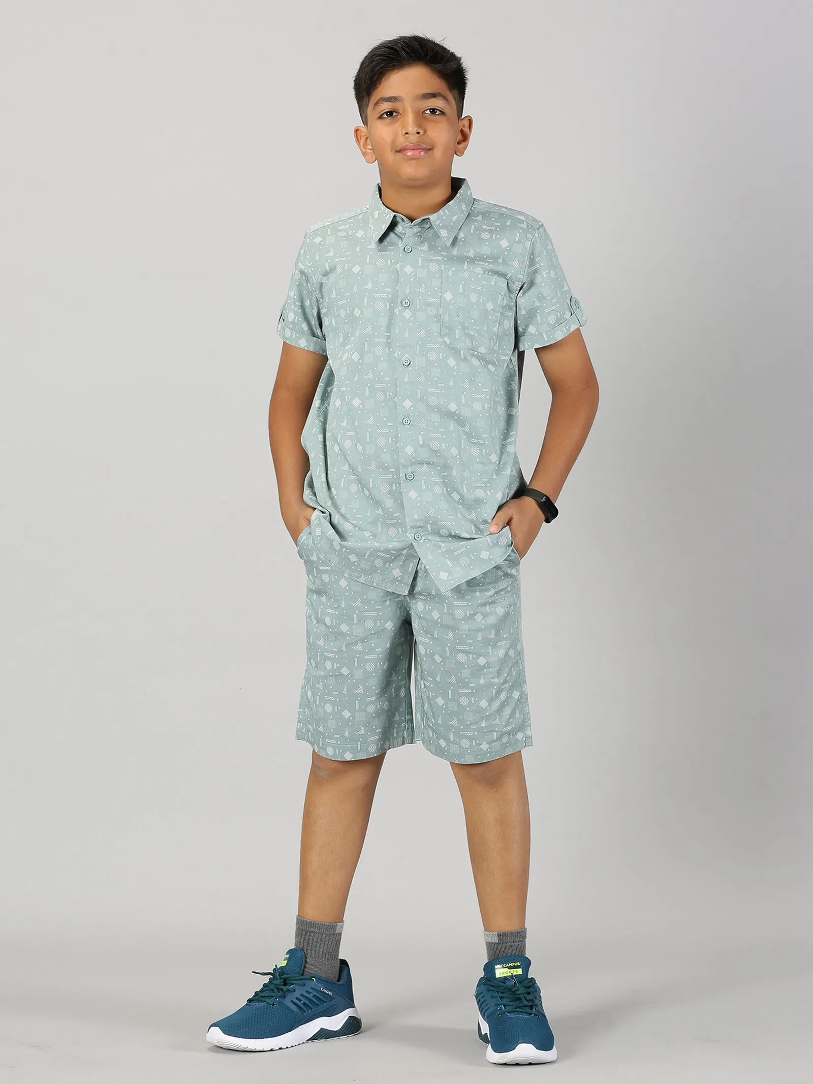 Boys Half Sleeve Shirt and Shorts Co-Ord Sets