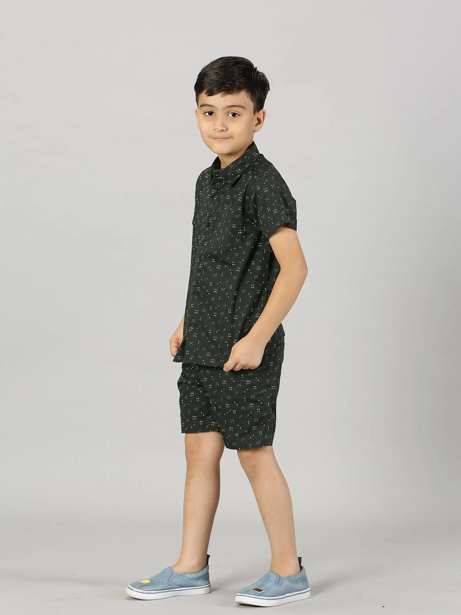 Boys Half Sleeve Shirt and Shorts Co-Ord Sets