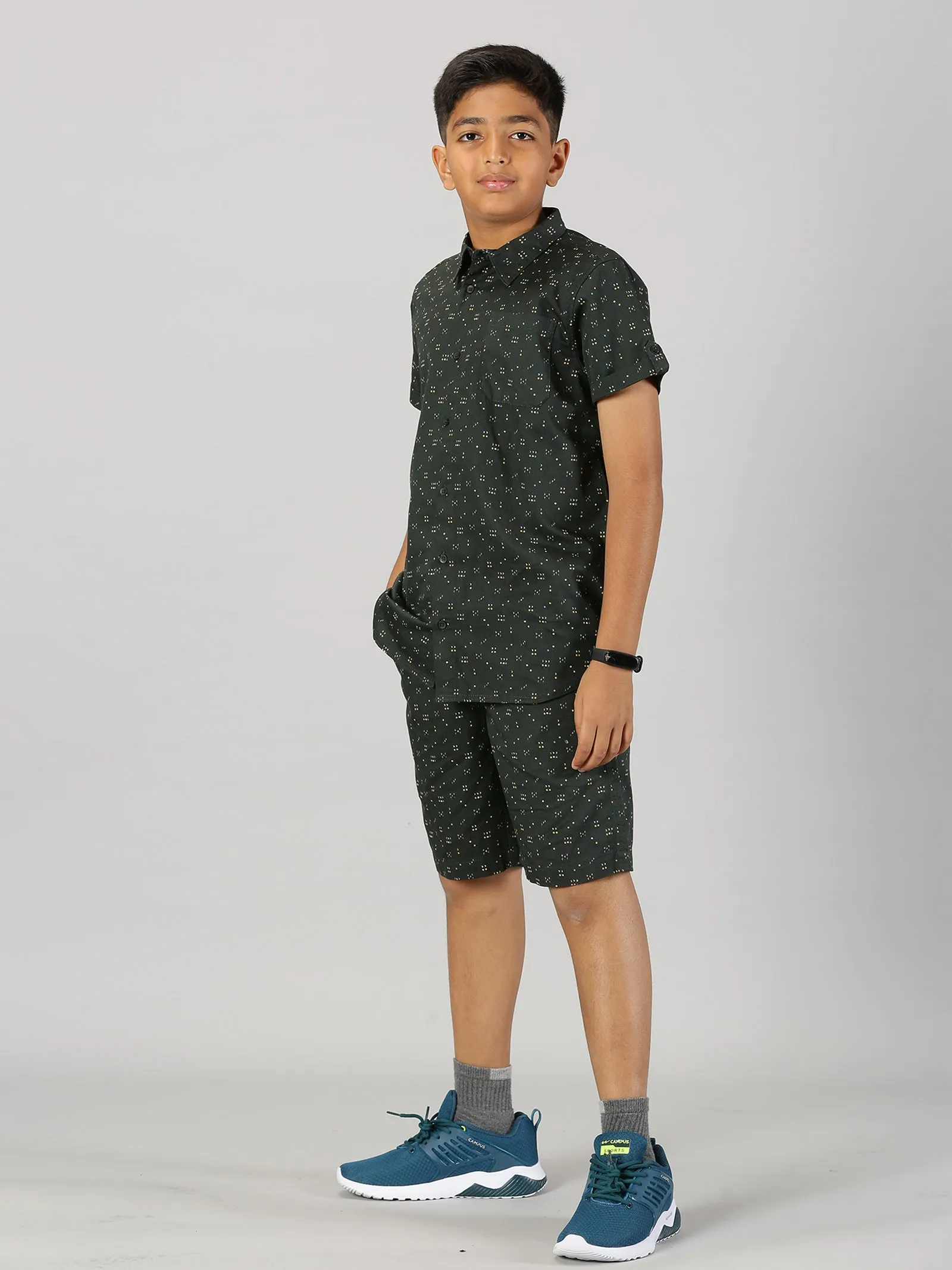 Boys Half Sleeve Shirt and Shorts Co-Ord Sets