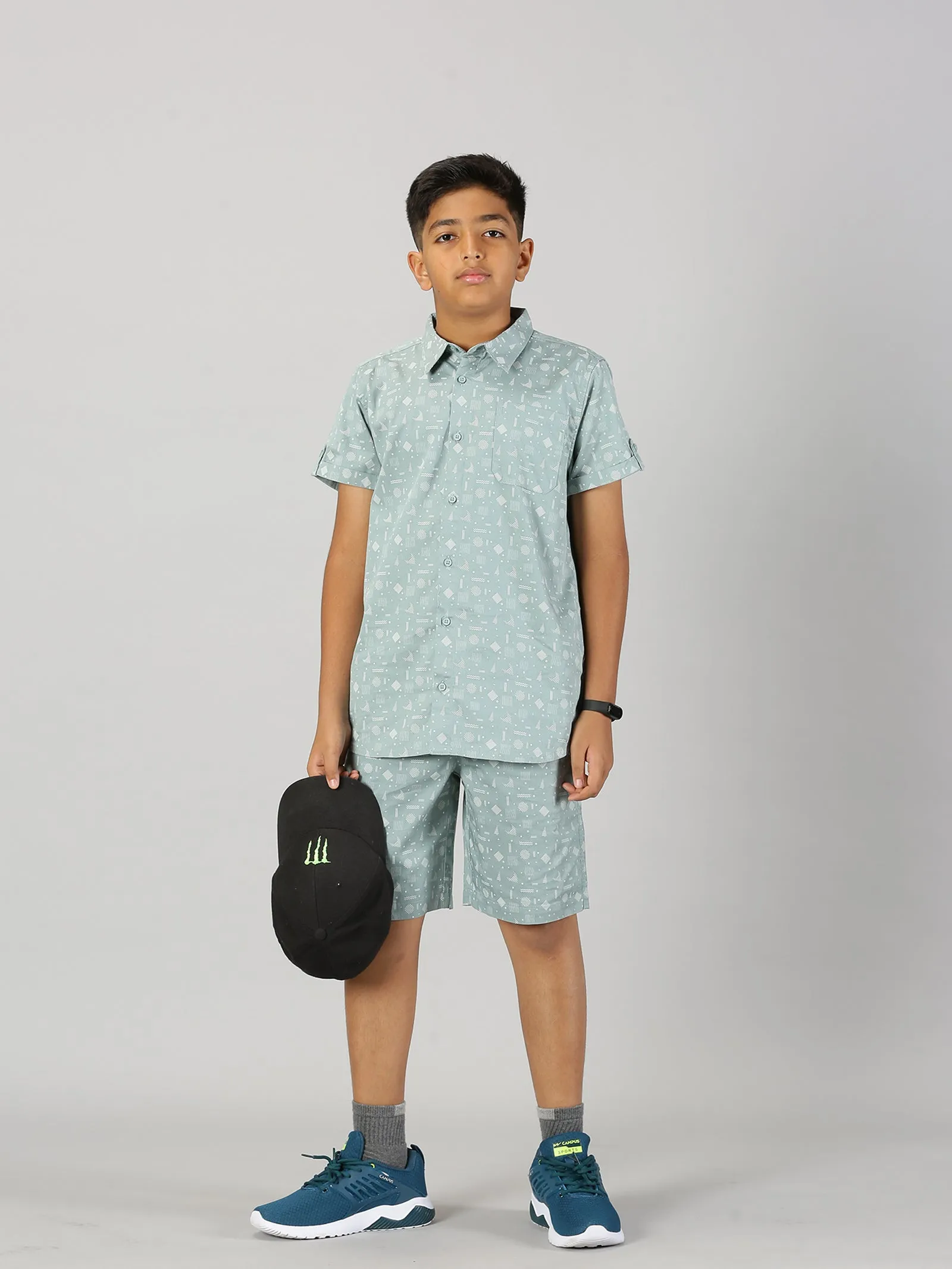 Boys Half Sleeve Shirt and Shorts Co-Ord Sets