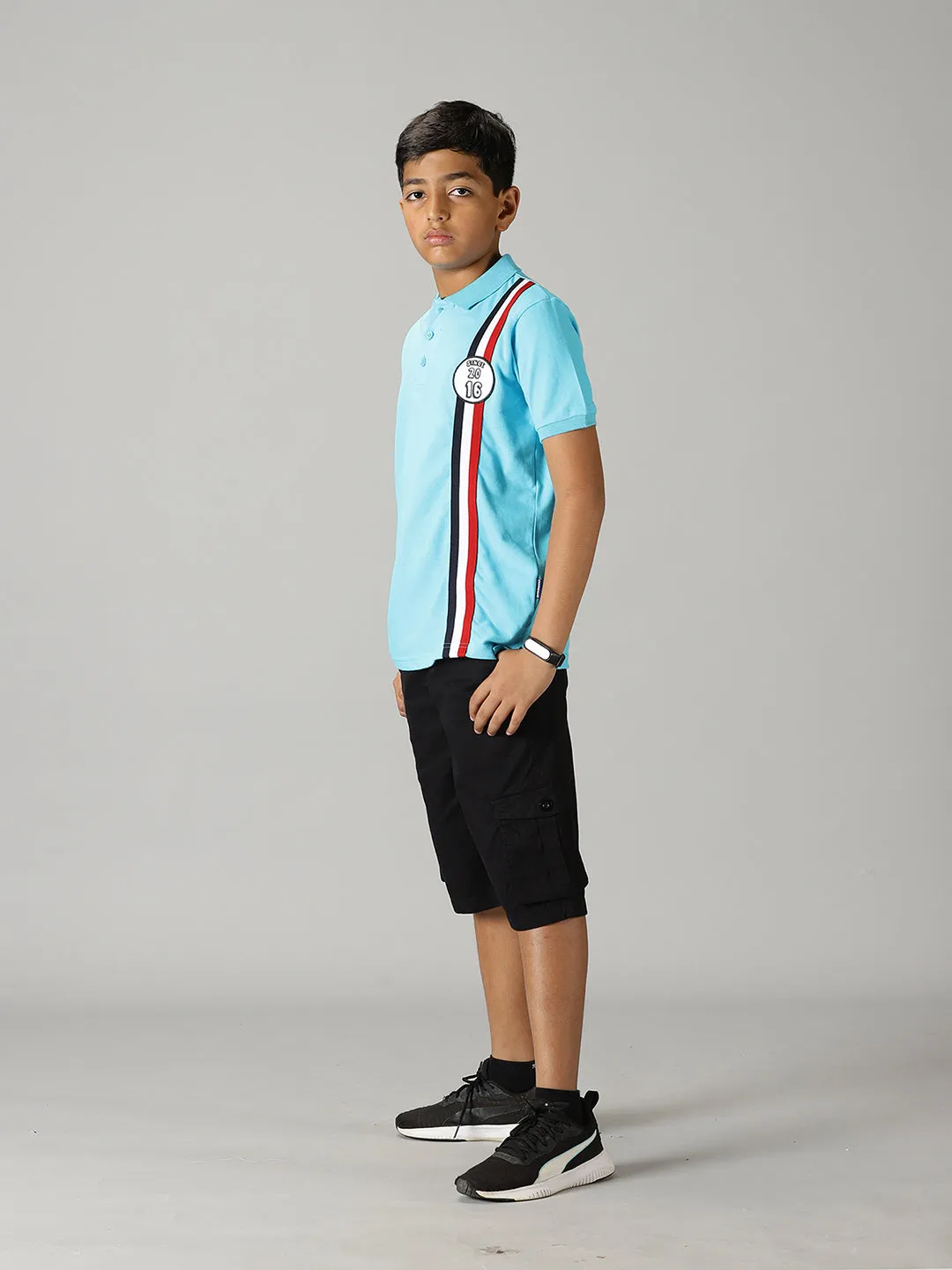 Boys Polo Tee & Twill Cargo Short Set