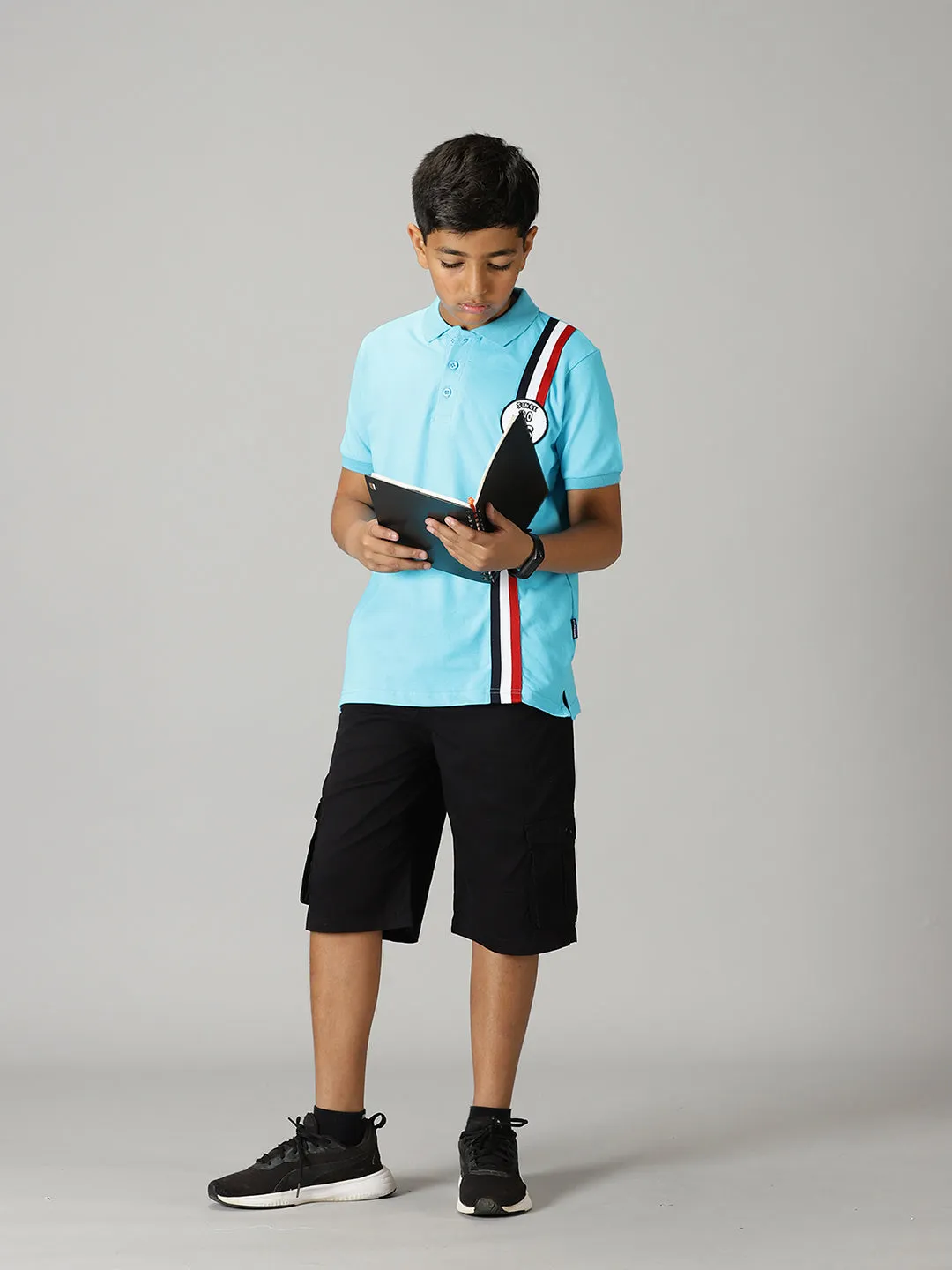 Boys Polo Tee & Twill Cargo Short Set