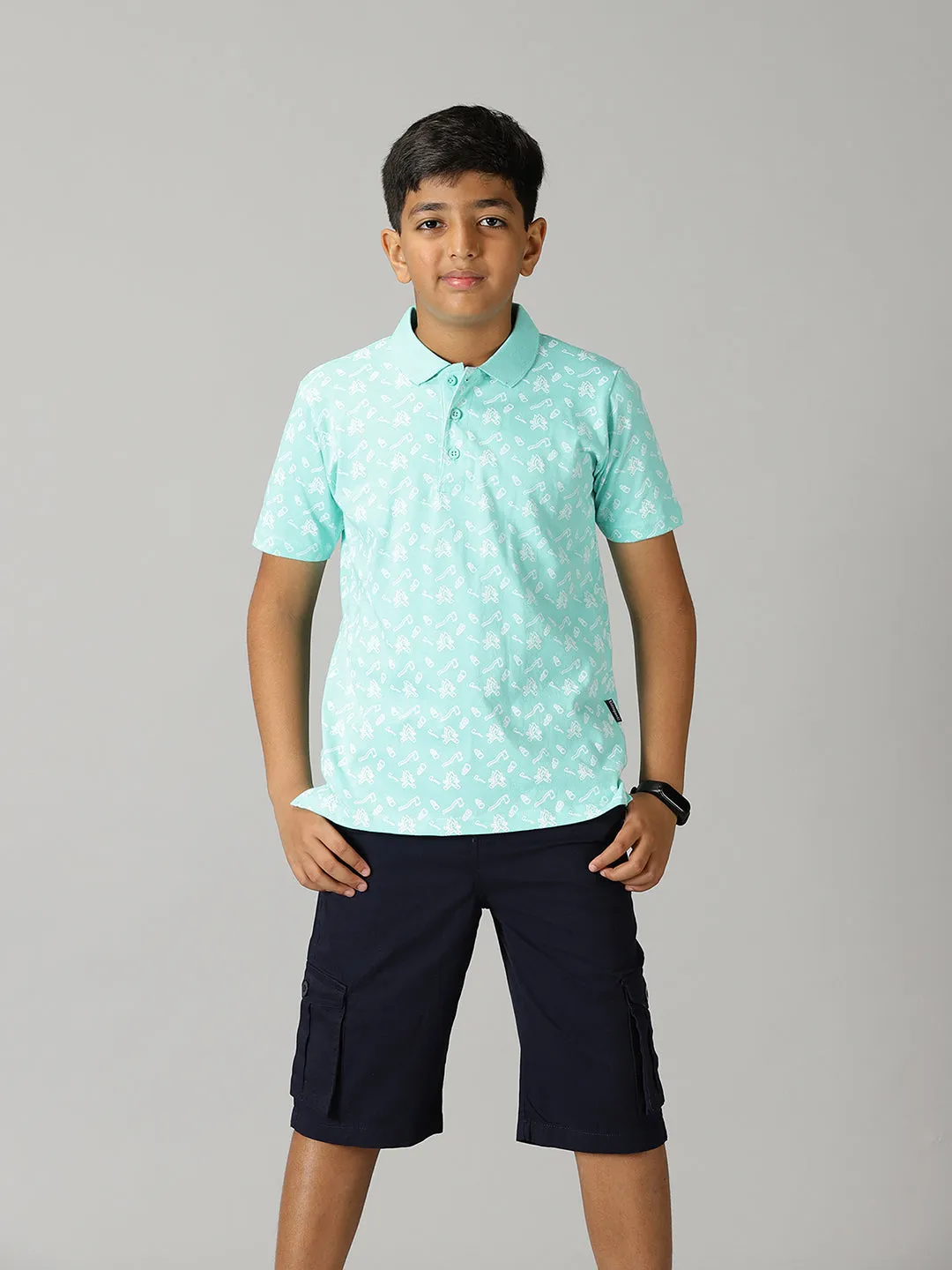 Boys Polo Tee & Twill Cargo Short Set