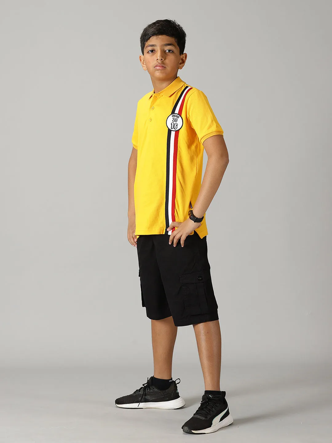 Boys Polo Tee & Twill Cargo Short Set