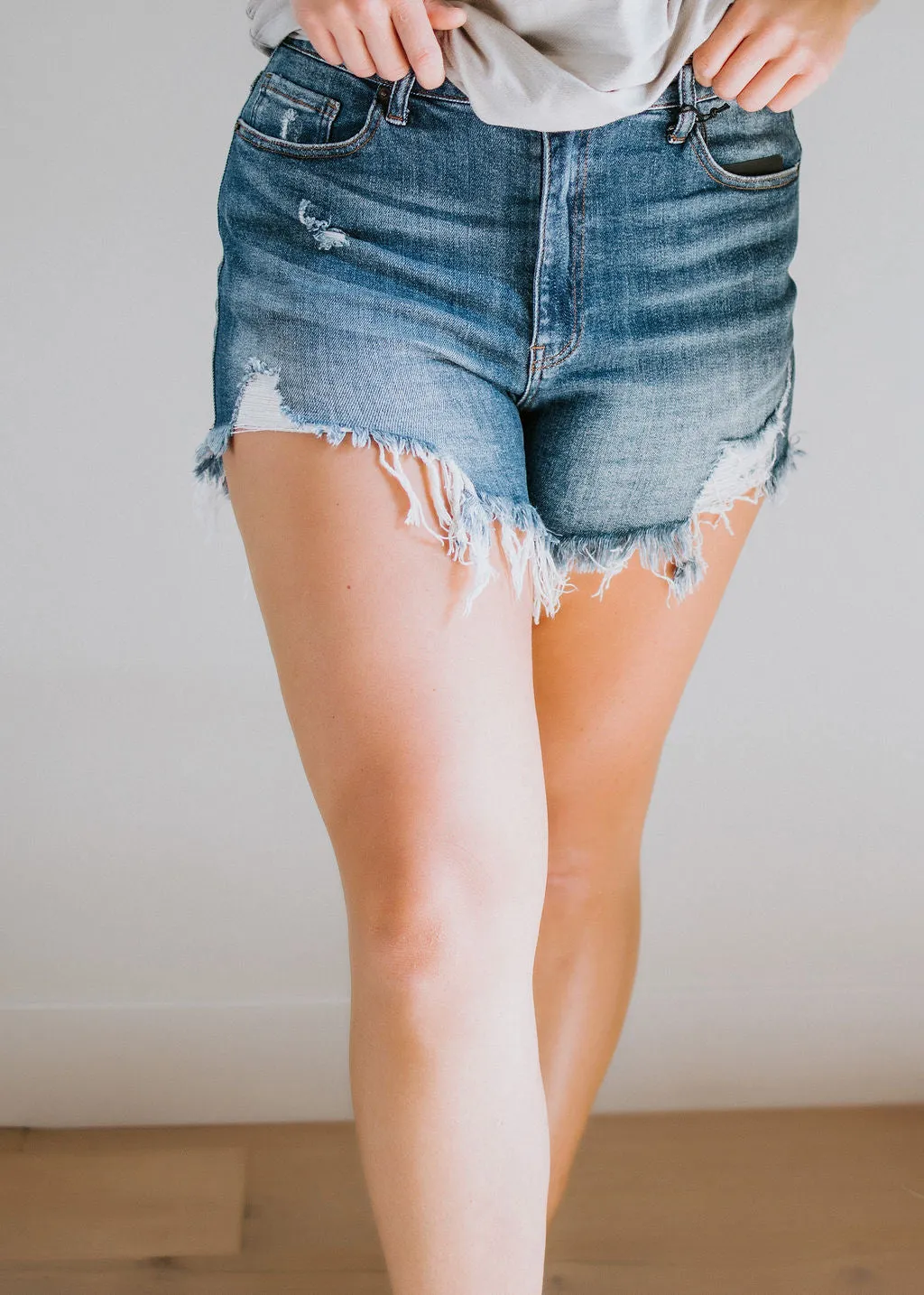 Briar Distressed Hem Shorts FINAL SALE