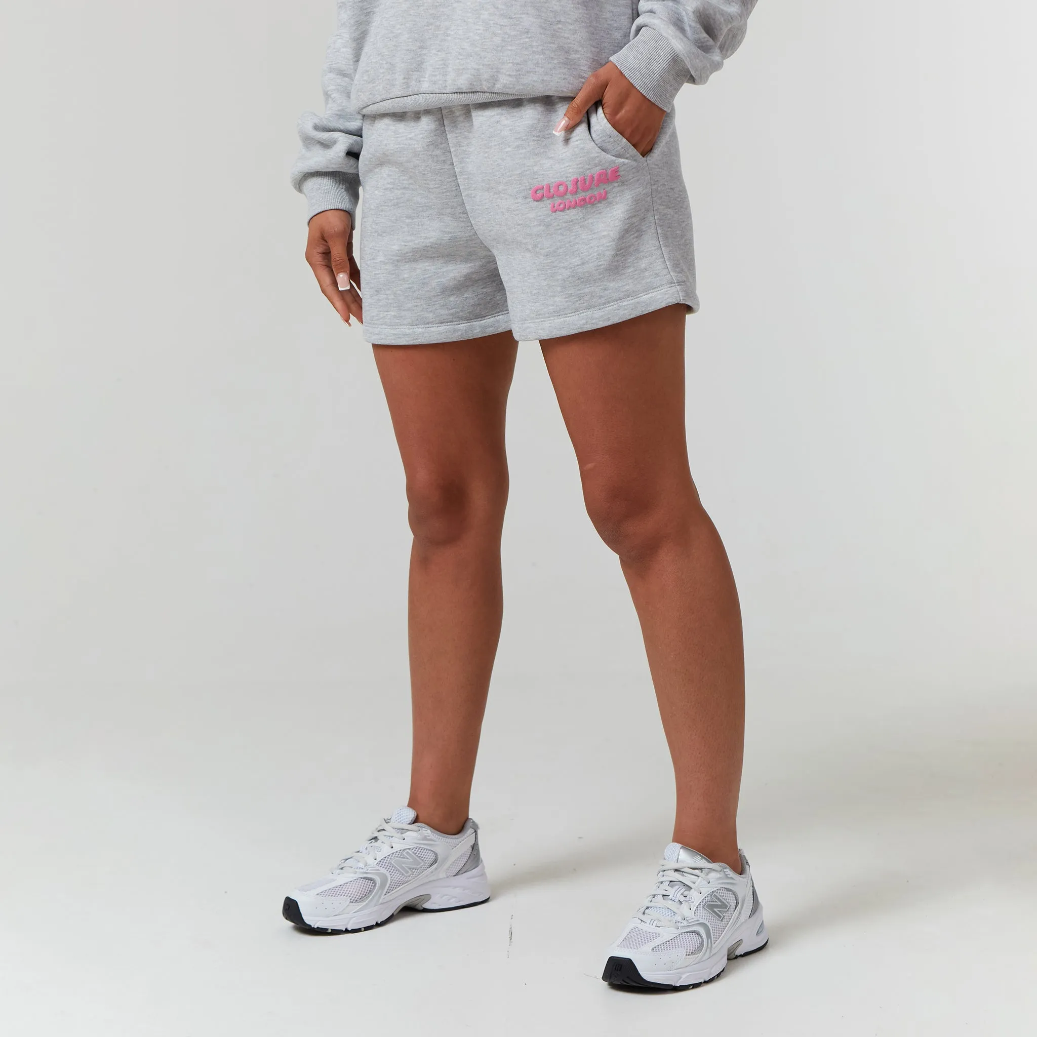 Bubble Logo Sweatshirt Twinset | Light Marl