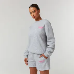 Bubble Logo Sweatshirt Twinset | Light Marl