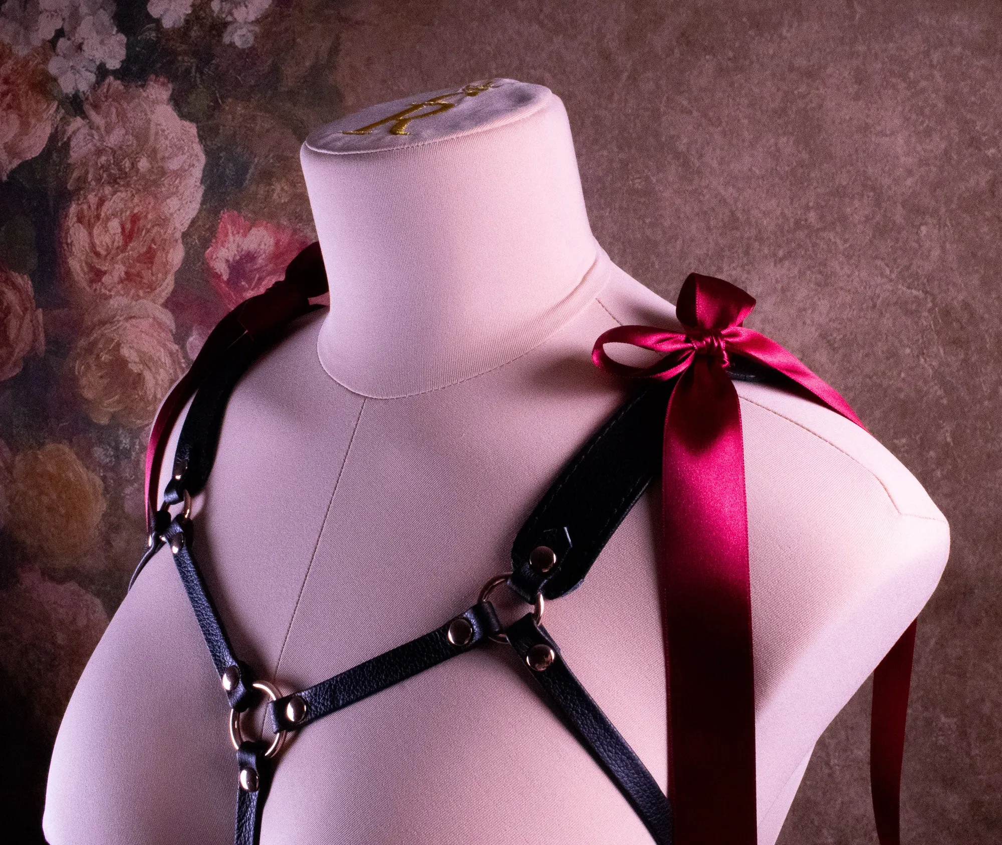 BUST HARNESS - Black Leather _ LIMITED _