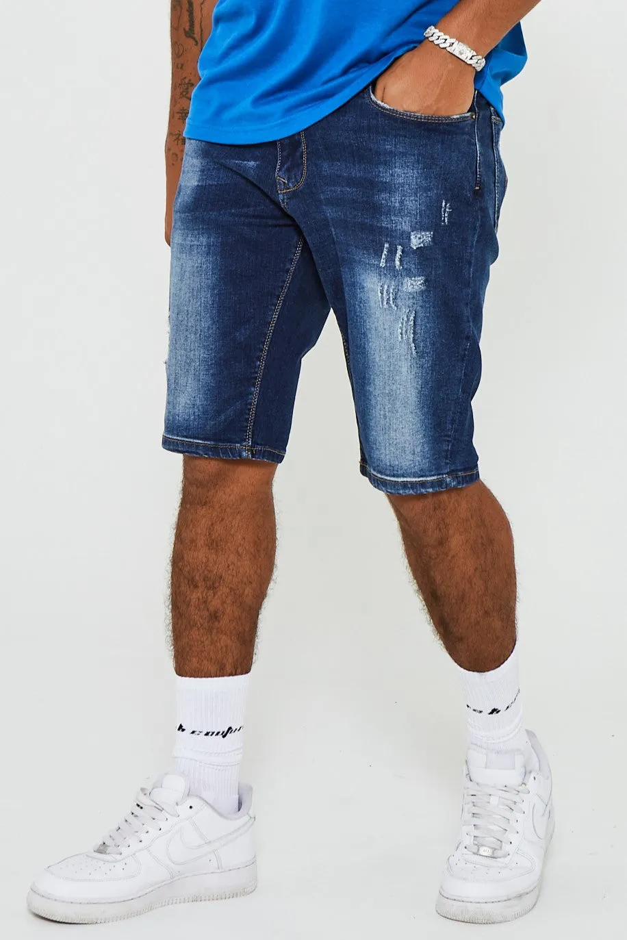 Camelot Denim Short - Dark Blue