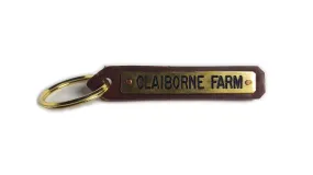 Claiborne Farm Leather Key Chain