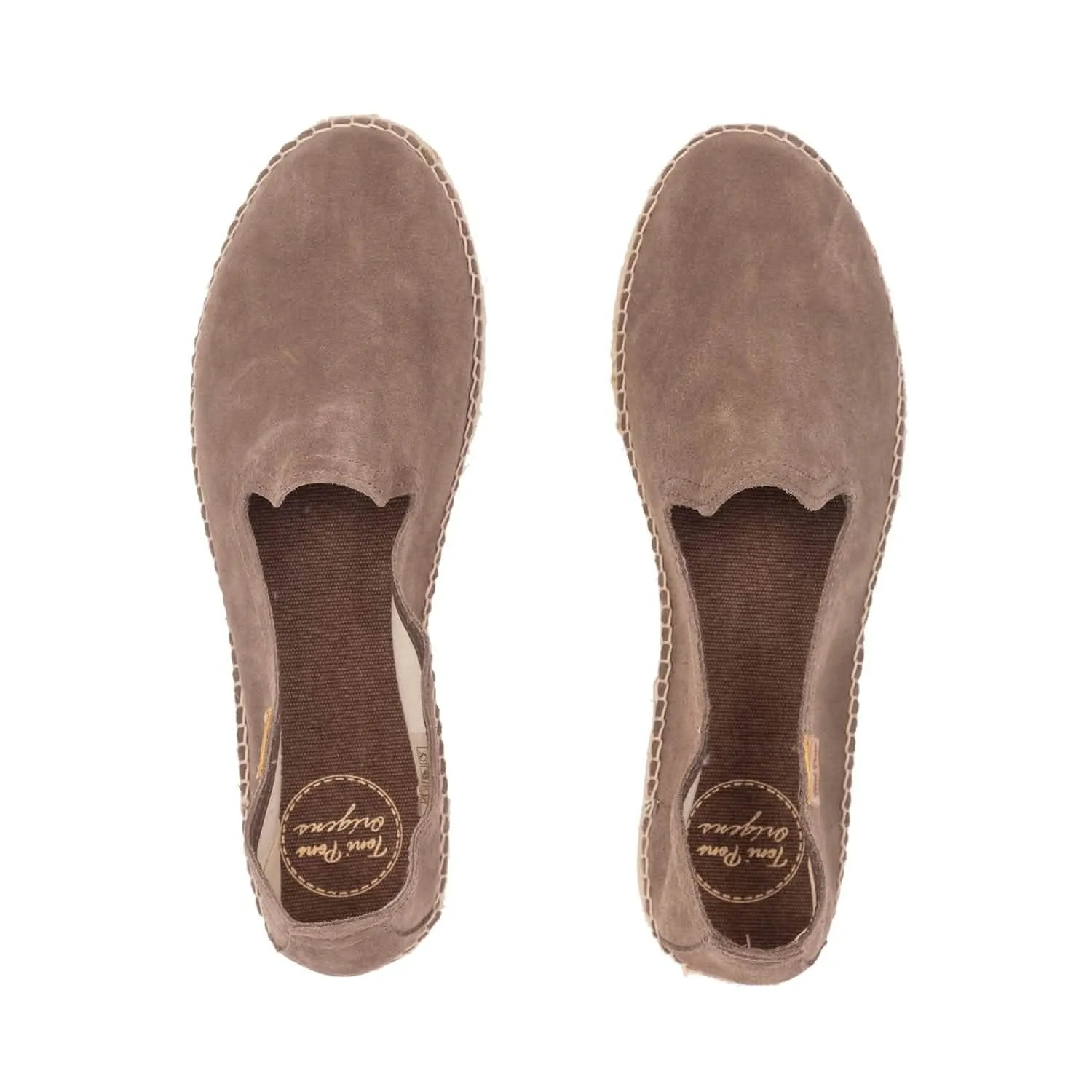 Closed Toe Suede Leather Espadrilles for Women - Aurem