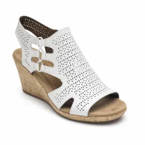 Cobb Hill JANNA PERF SANDAL BT WHITE