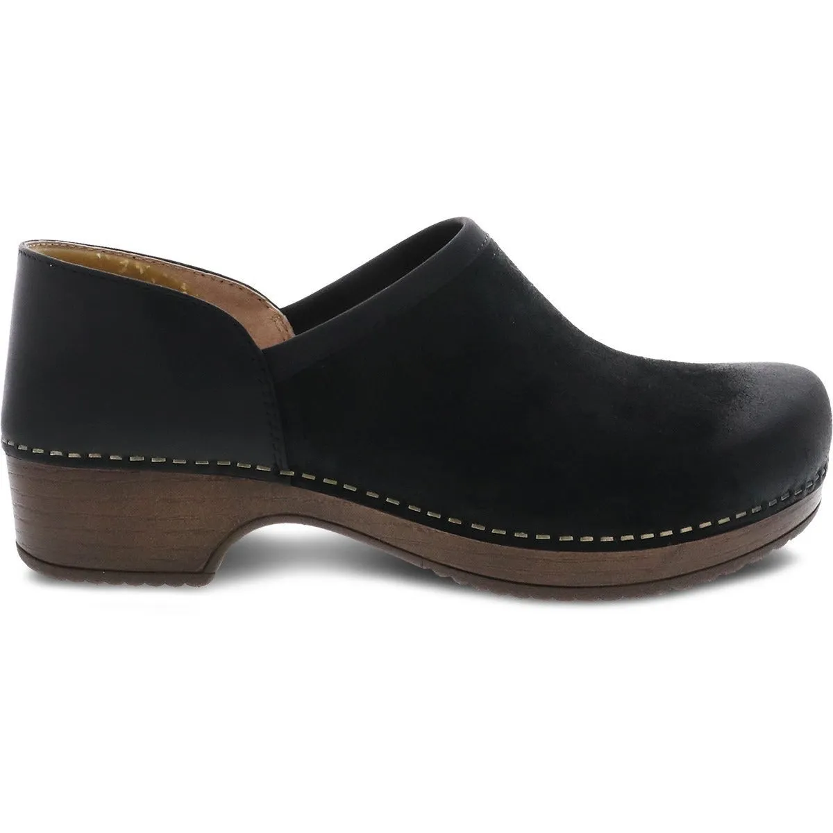 DANSKO BRENNA BLACK BURNISHED SUEDE