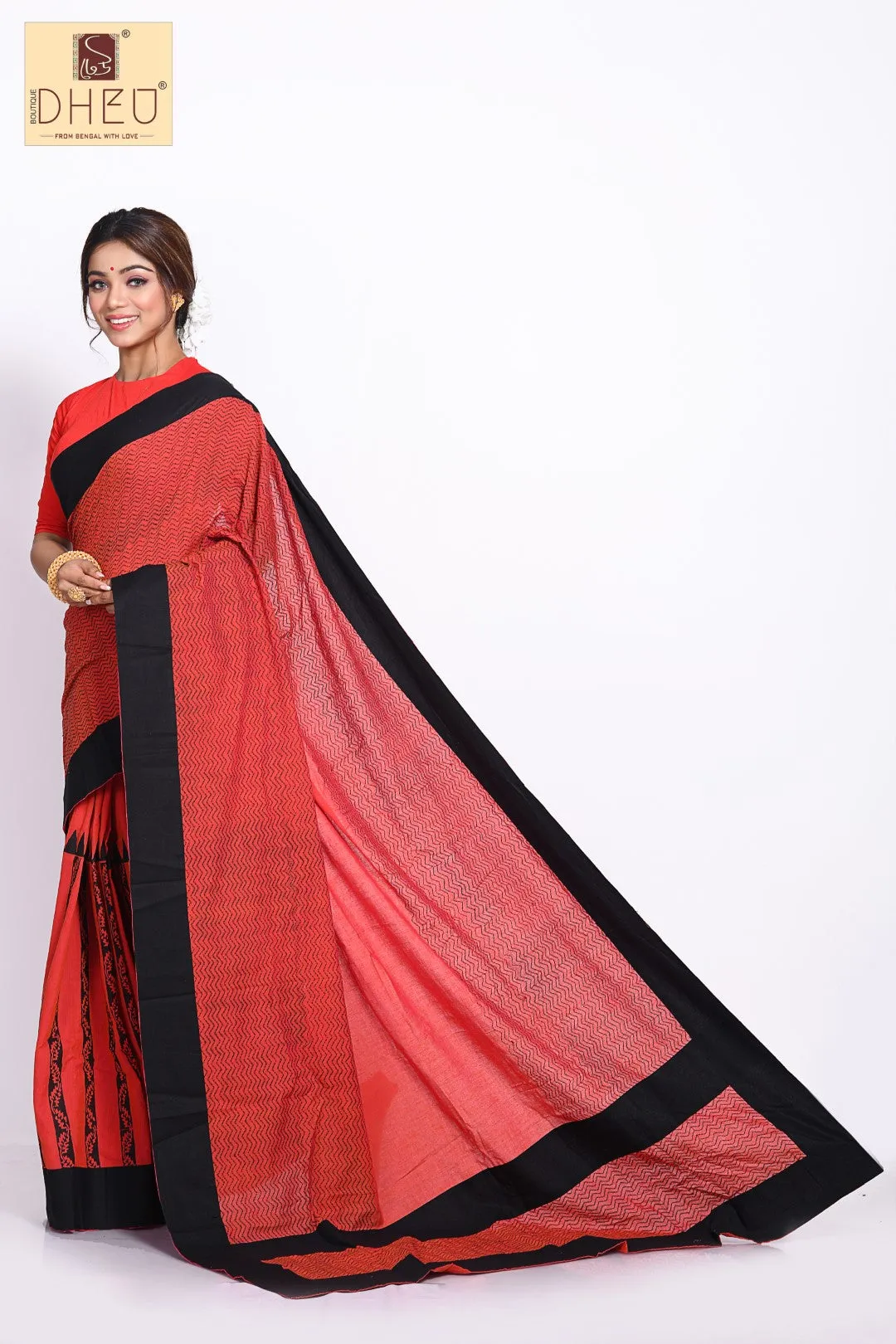 Dheu Exclusive- Handcrafted Fusion Saree