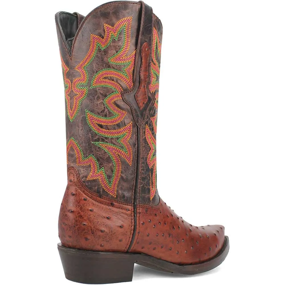 Dingo's Outlaw Cognac Snip Toe Cowboy Boot