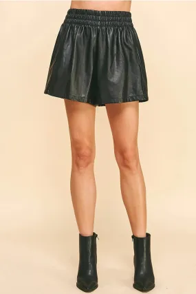 Eliza PU Leather Shorts