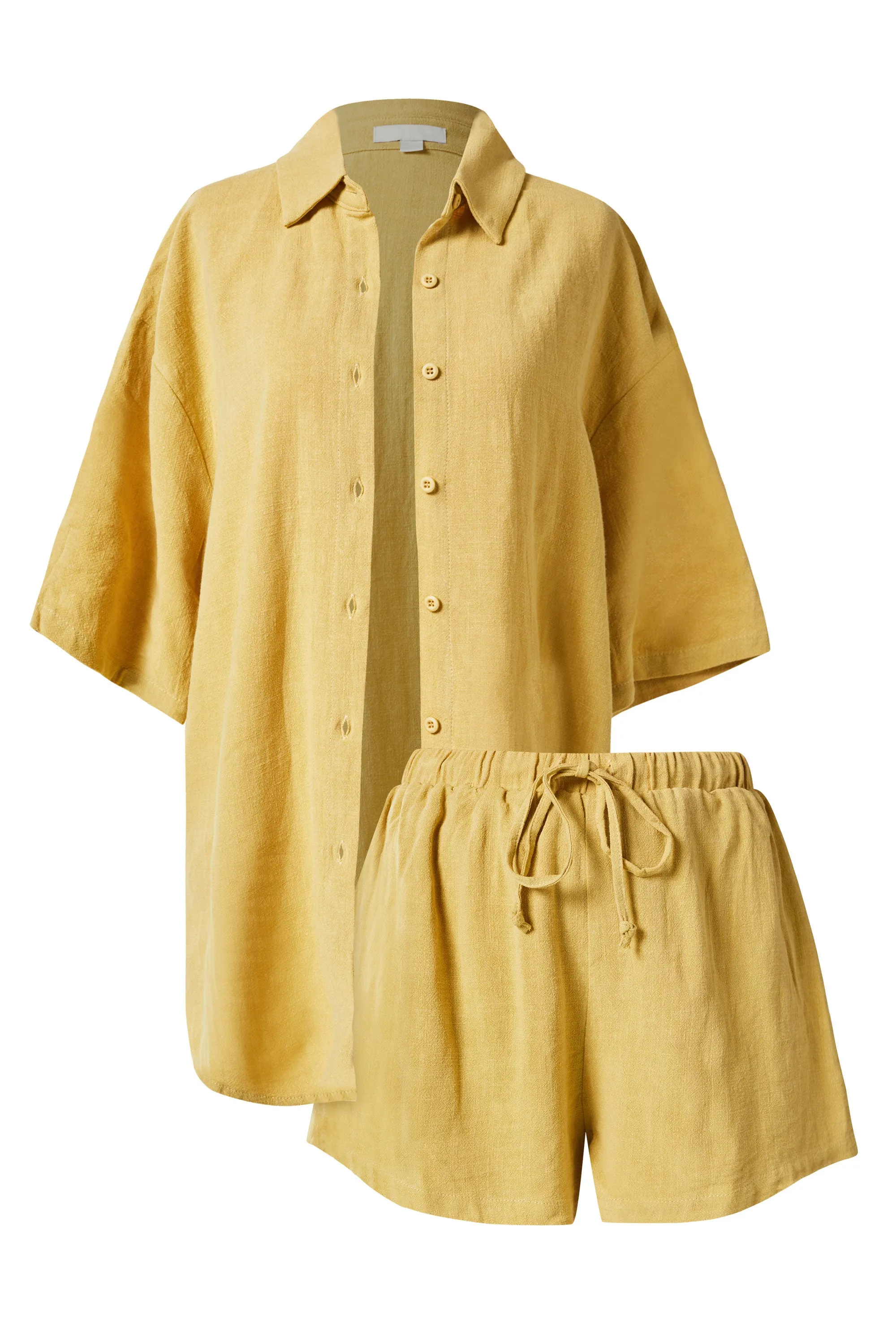 Enya Yellow Shorts Set