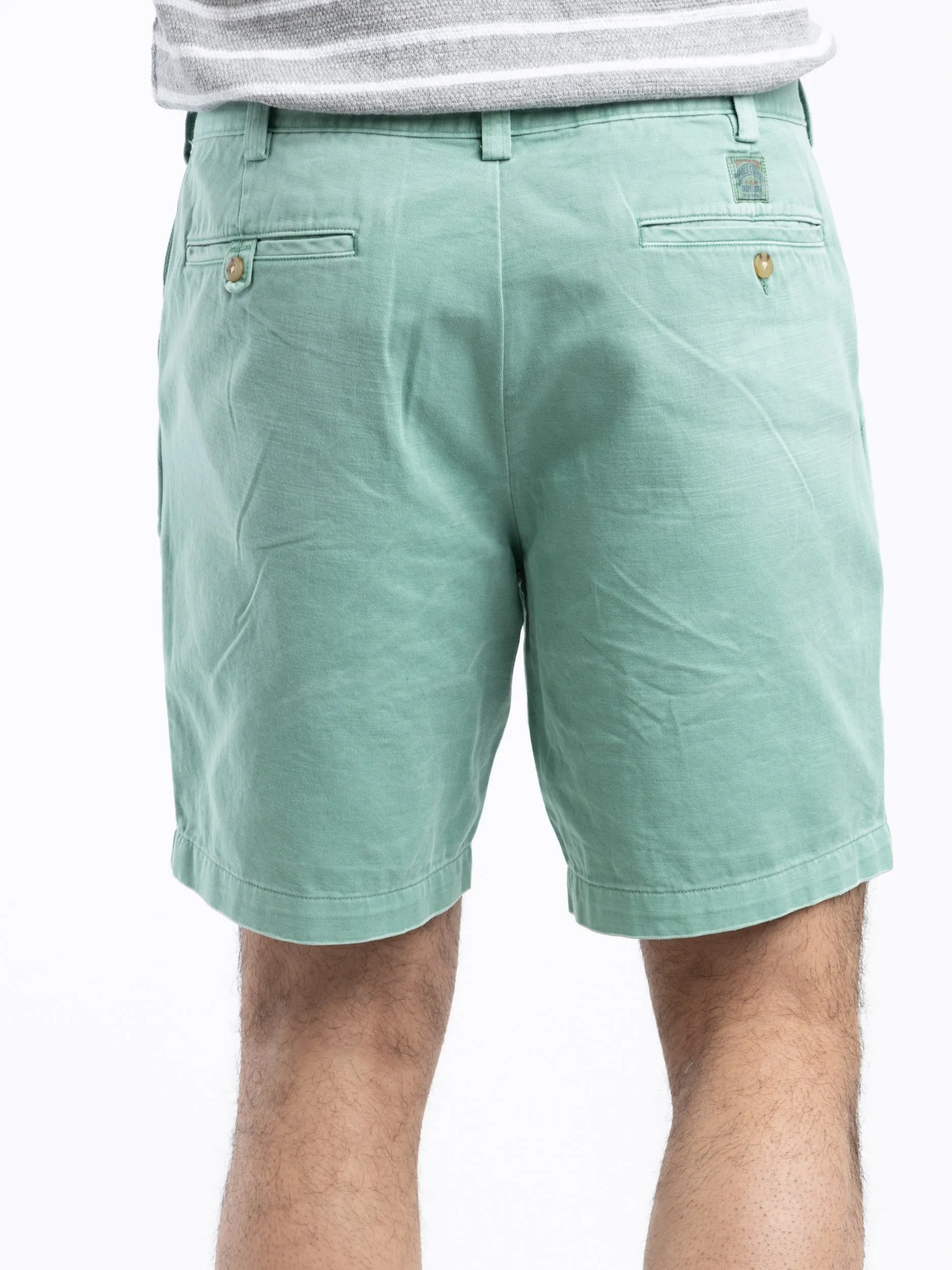 Faded Mint Stretch Straight Fit Chino Short