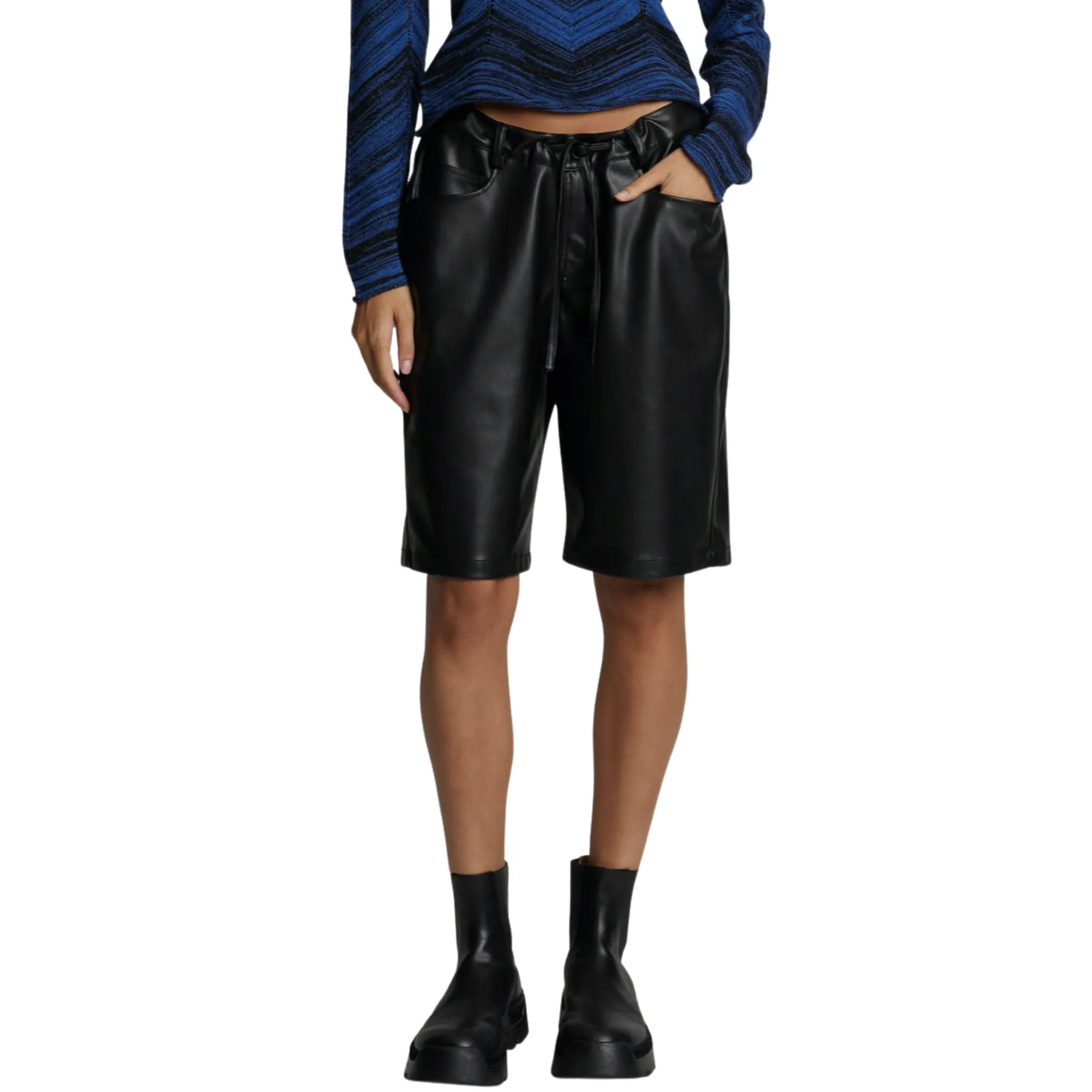 Faux Leather Shorts