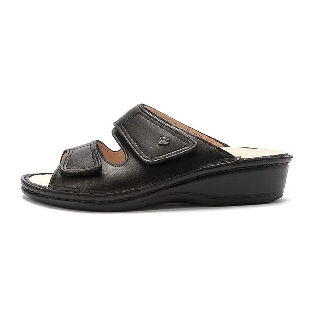 Finn Comfort Jamaica Sandal Black Nappa Leather (Women's)