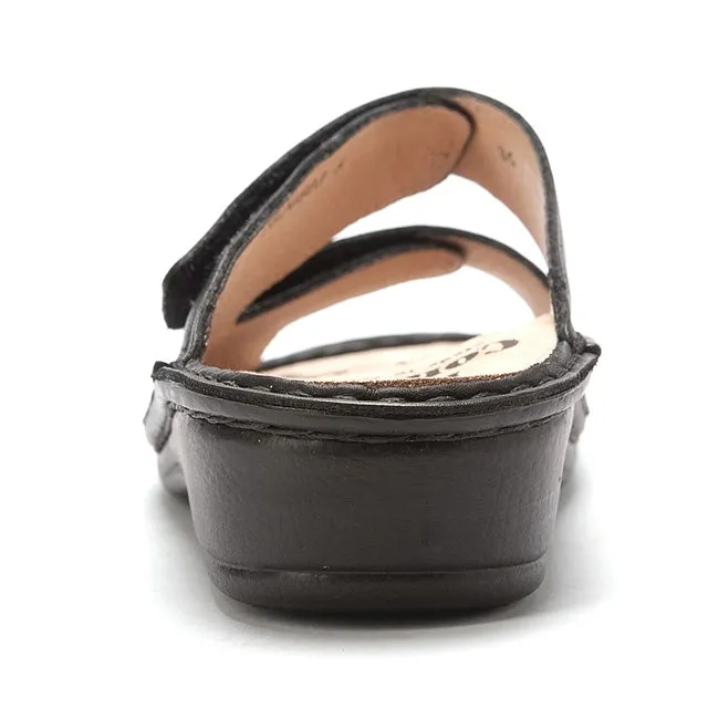 Finn Comfort Jamaica Sandal Black Nappa Leather (Women's)