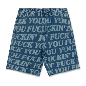 Fuckin Fuck Denim Shorts (Medium Wash)