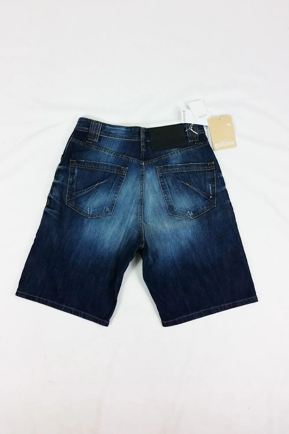 GALLIANO BY JOHN GALLIANO Denim Bermuda Pants (29)