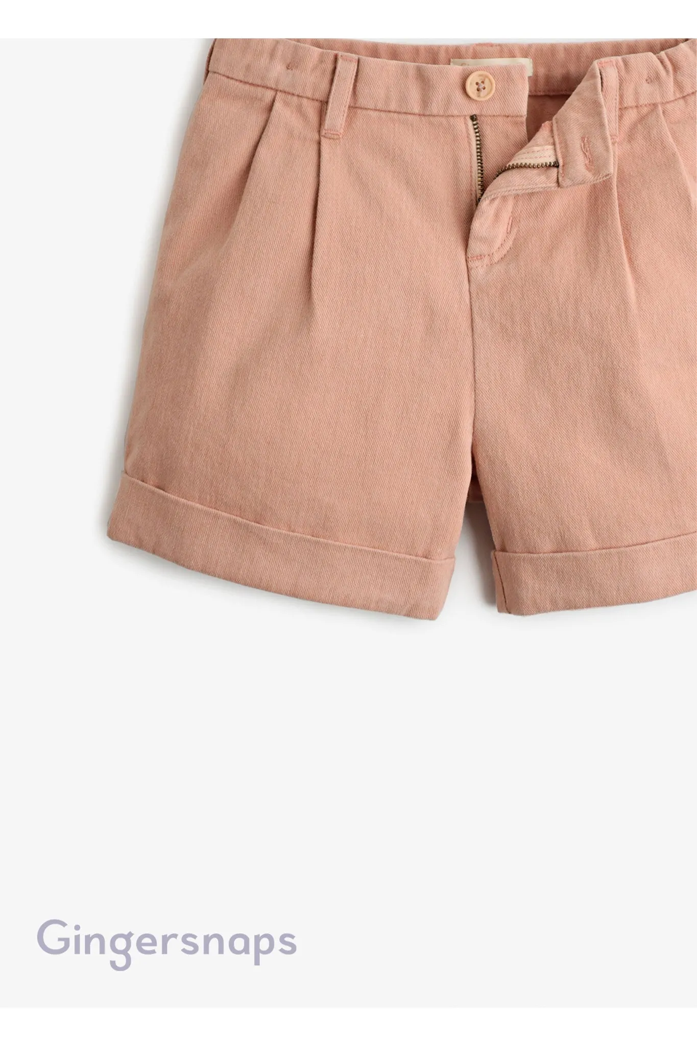 Gingersnaps Pleated Cuffed Shorts